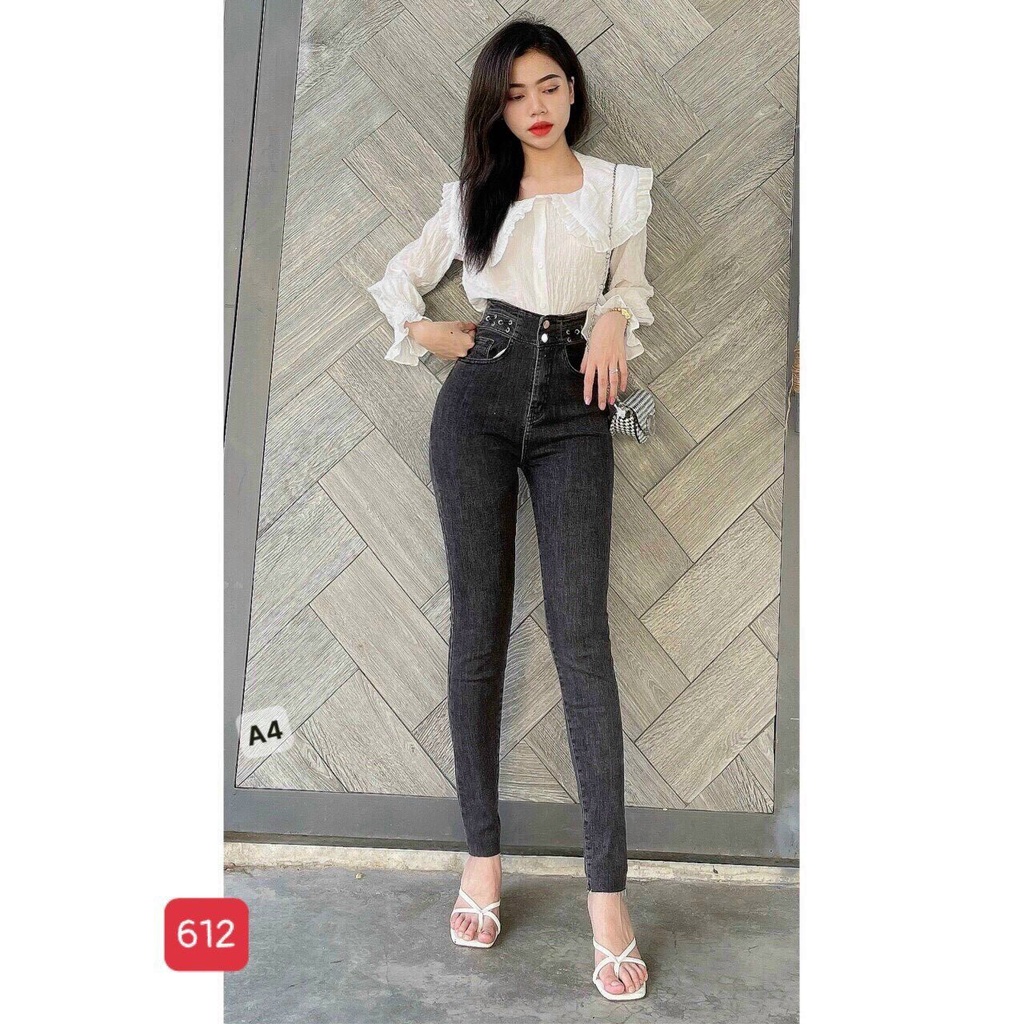 Quần jean nữ lưng cao, quần nữ ôm body co dãn màu đen, màu xanh , quần jean nữ cao cấp hàng chuẩn shop T-Fashion Shop | WebRaoVat - webraovat.net.vn