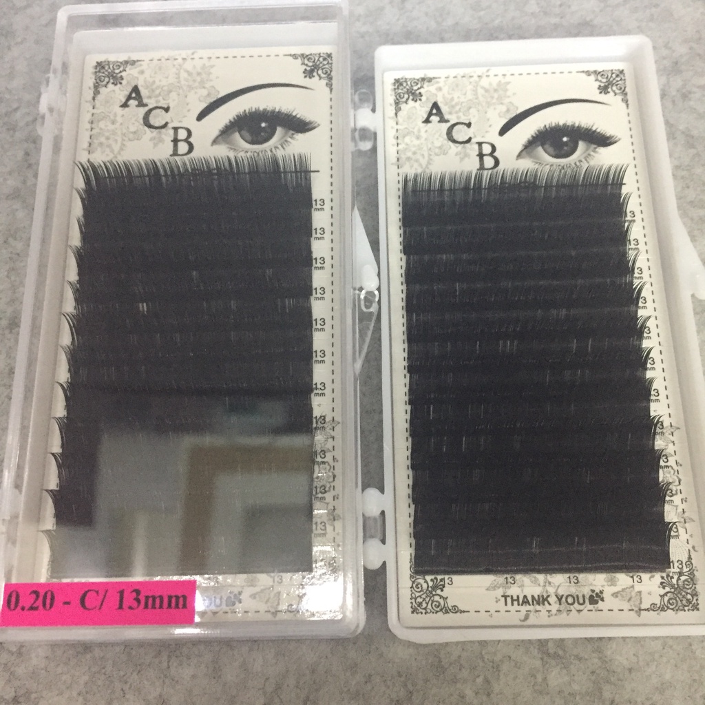 Mi khay dày 0.18 -0.20 độ cong C D Đức Eyelash