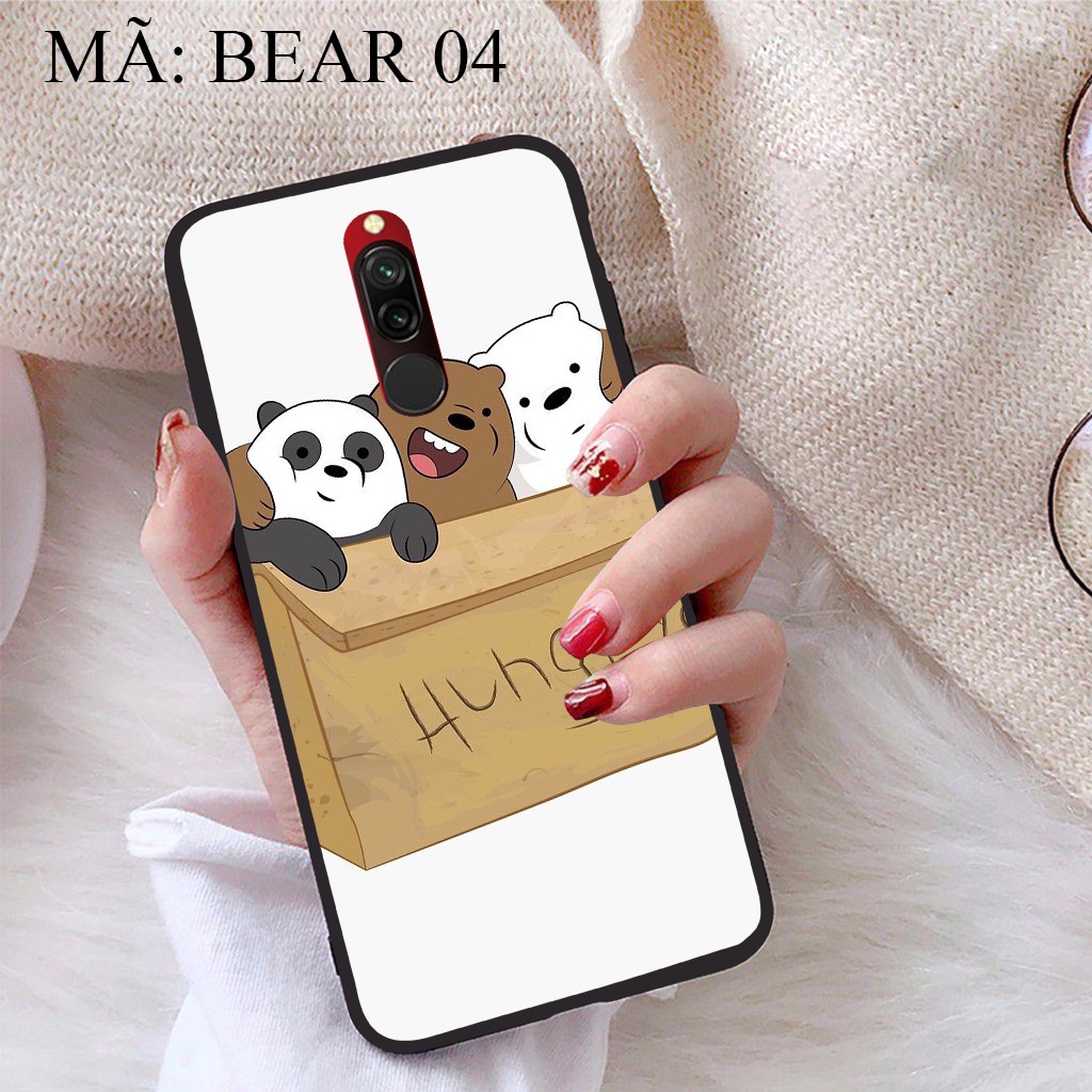 Ốp lưng Xiaomi Redmi 8 viền dẻo TPU BST Gia Đình Nhà Gấu