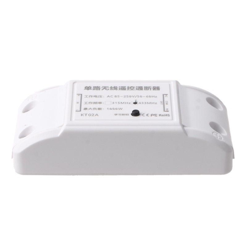 Bộ Mô Đun Nhận Tín Hiệu Điều Khiển Từ Xa AC85V-250V 1CH Cho Đèn / Quạt / Garage D