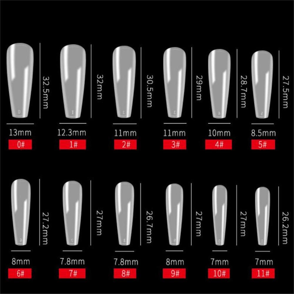 [Hàng mới về] Set 120 móng tay giả trong suốt dùng trang trí móng nghệ thuật nhiều màu sắc