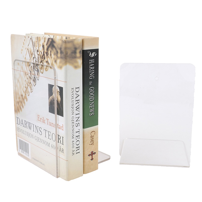 1 Kệ Sách Để Bàn Bằng Acrylic Trong Suốt In Chữ L