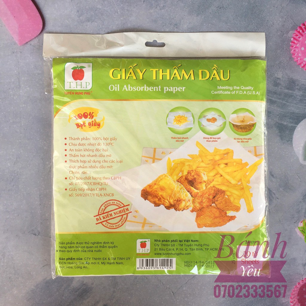 Giấy thấm dầu 20 tờ - DC200