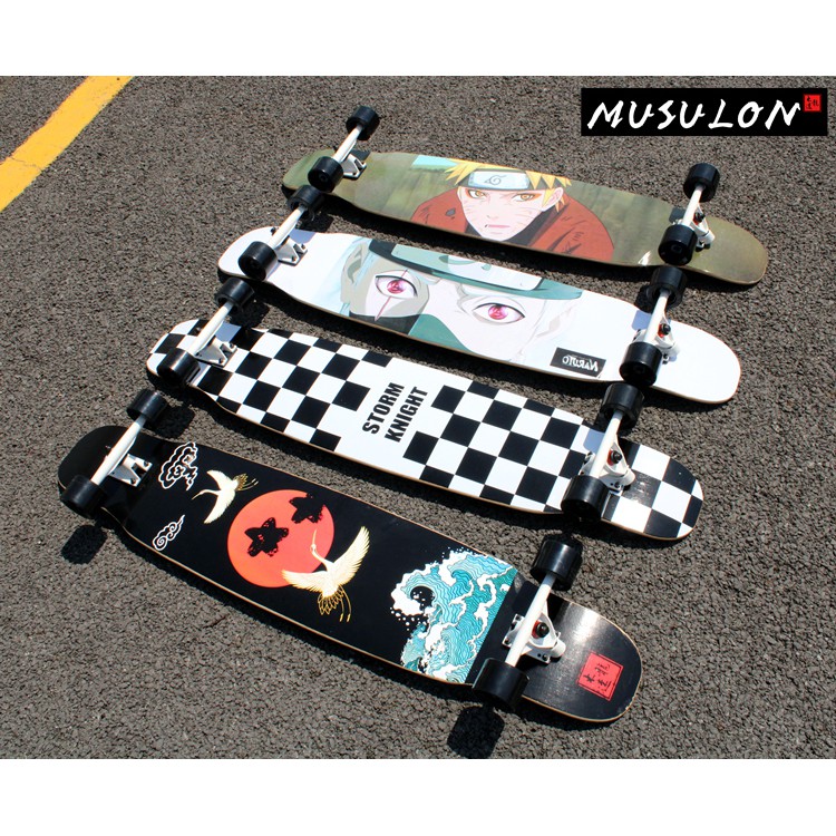 Ván Trượt Dài Longboard STORM KNIGHT JAPAN Abec-11 65x51 80A Gỗ Phong đông Bắc Chịu Nén Mạnh đàn Hồi Cao