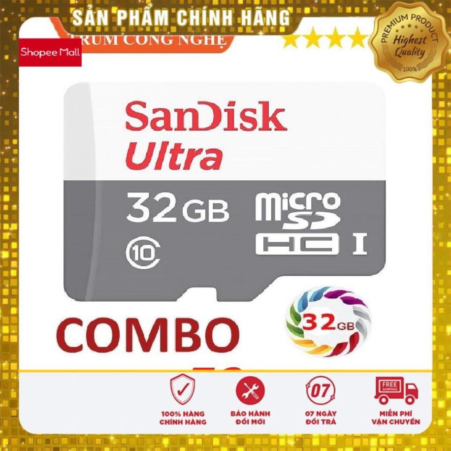 [ Sỉ Combo] Thẻ nhớ Sandisk Utral 32gb Class10 80mb/s - Tốc độ cao