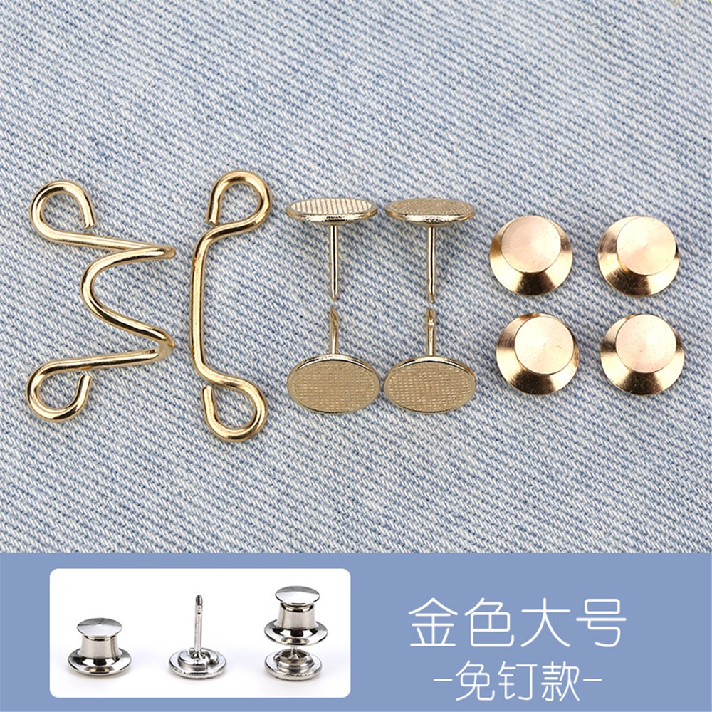 Móc thắt lưng quần jean bằng kim loại không cần đóng đinh có thể tháo rời