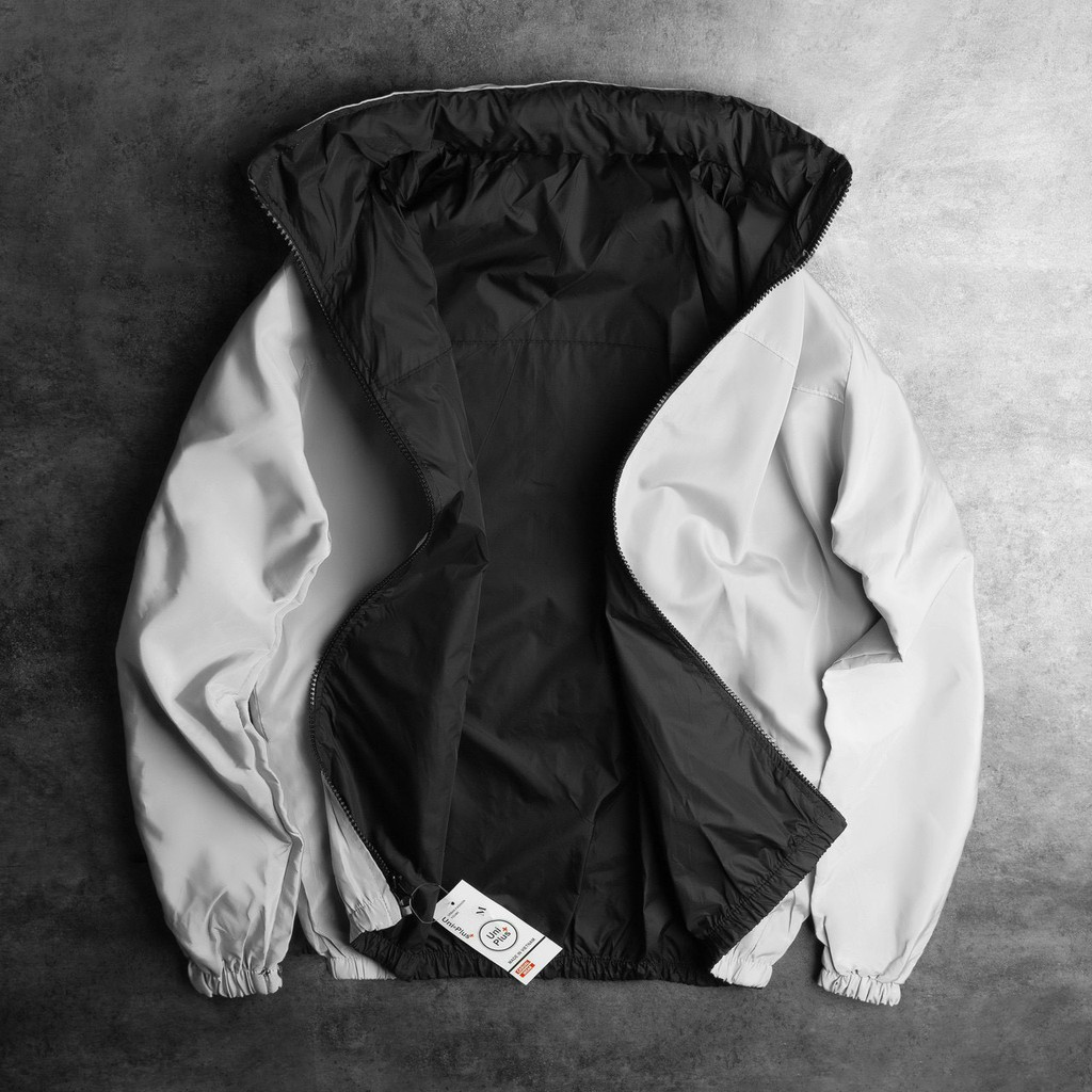 Áo Khoác Gió 2 mặt có mũ,2 lớp gió dầy dặn,chống nước,che nắng, mưa, mũ giấu được vào cổ áo