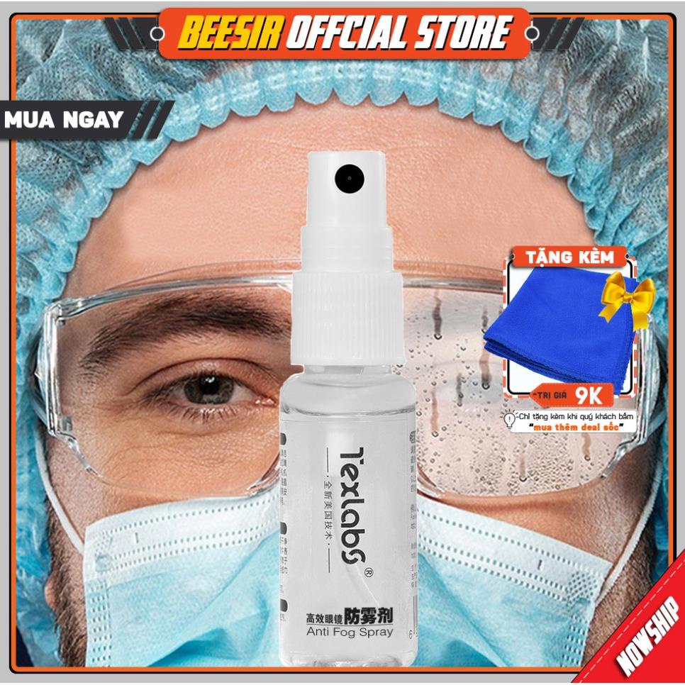Dung Dịch Xịt Chống Hơi Nước Đọng Trên Mắt Kính Texlabs 20ml BEESIR