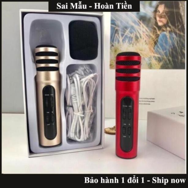 ( Xả kho sập sàn) Micro thu âm không cần soundcard,Mic hát karaoke C7 Thu Âm  - bảo hành uy tín