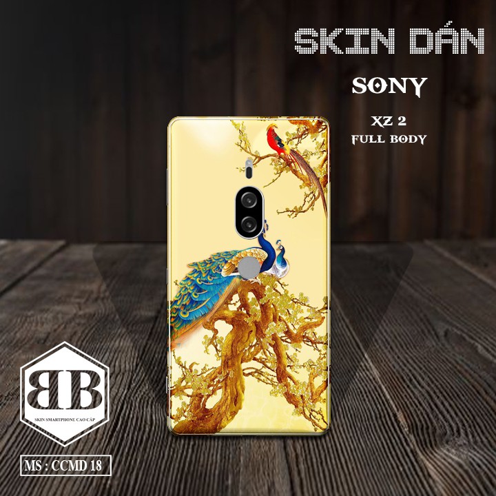 Bộ Skin Dán Sony Xperia XZ2 Premium dán full lưng viền dùng thay ốp lưng điện thoại đẹp xuất sắc