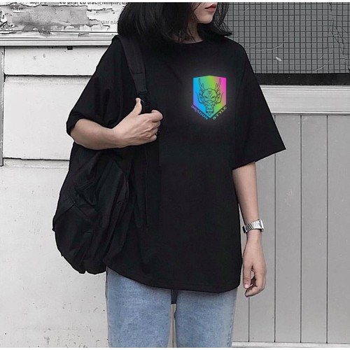 Áo  Phản Quang Đa Sắc Tay Lỡ Unisex