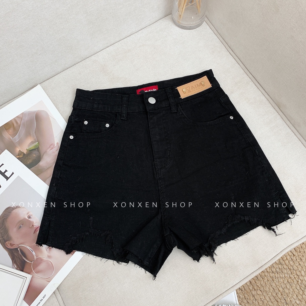 QUẦN SHORT JEAN NỮ ulzzang hàng xuất xịn rách cá tính XONXEN SHOP size S M mã 5103