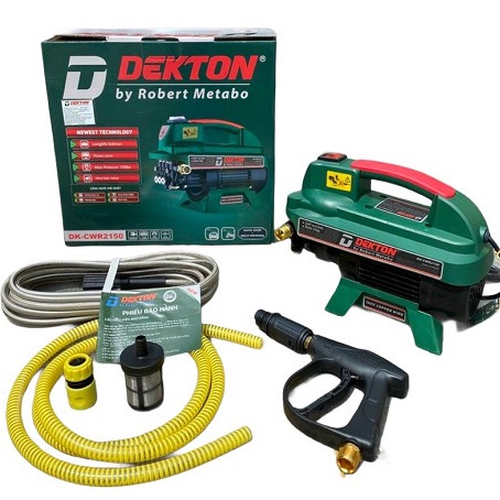 Máy xịt rửa áp lực vệ sinh gia đình xe máy ô tô - cao áp cống suất 2150W DEKTON công nghệ cao - DK CWR 2150 - Dây Đồng