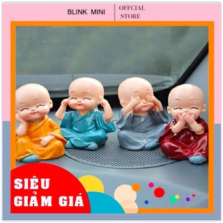 Bộ Tượng Tứ Không 4 Chú Tiểu Tứ Đại Giai Không Mini Trang Trí