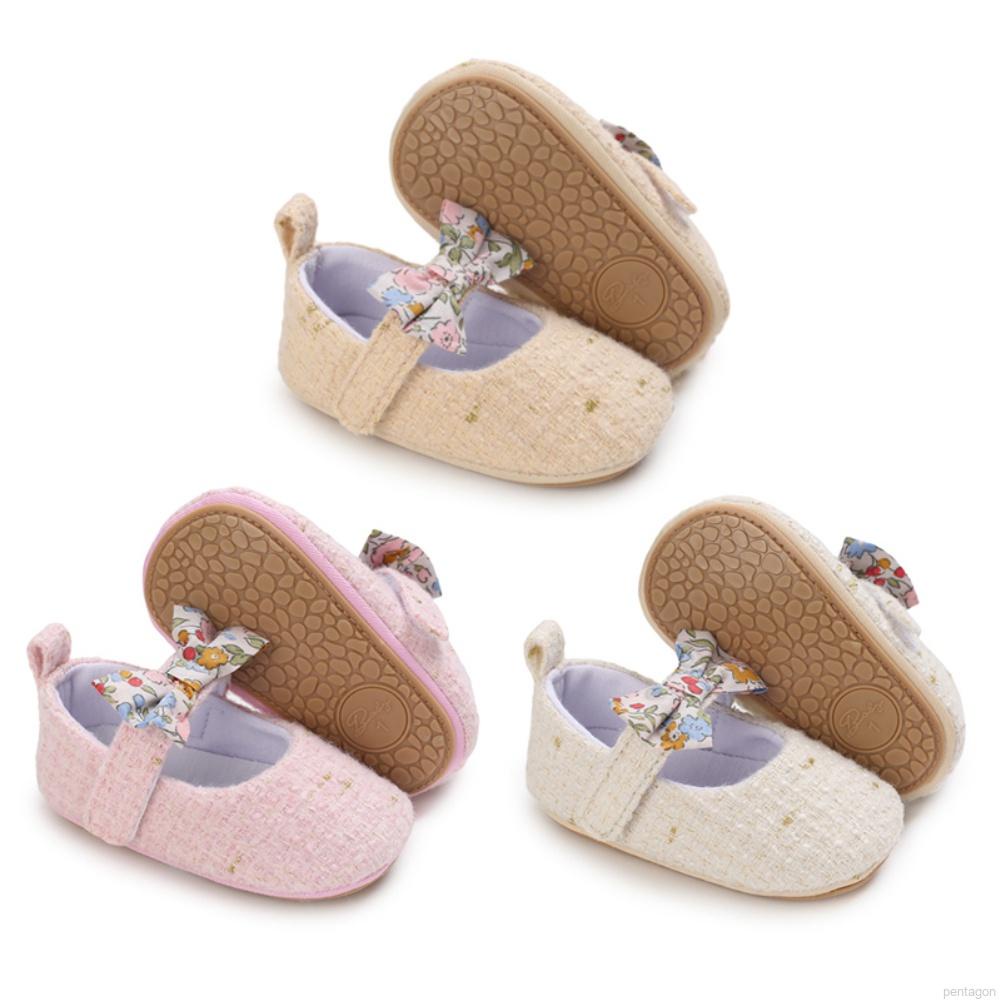 Giày búp bê đính nơ dễ thương dành cho trẻ em