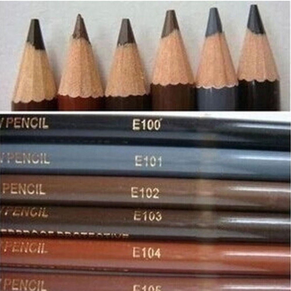 [Hàng mới về] Bút chì kẻ lông mày 6 màu sắc tùy chọn chống thấm nước lâu trôi dành cho phái đẹp