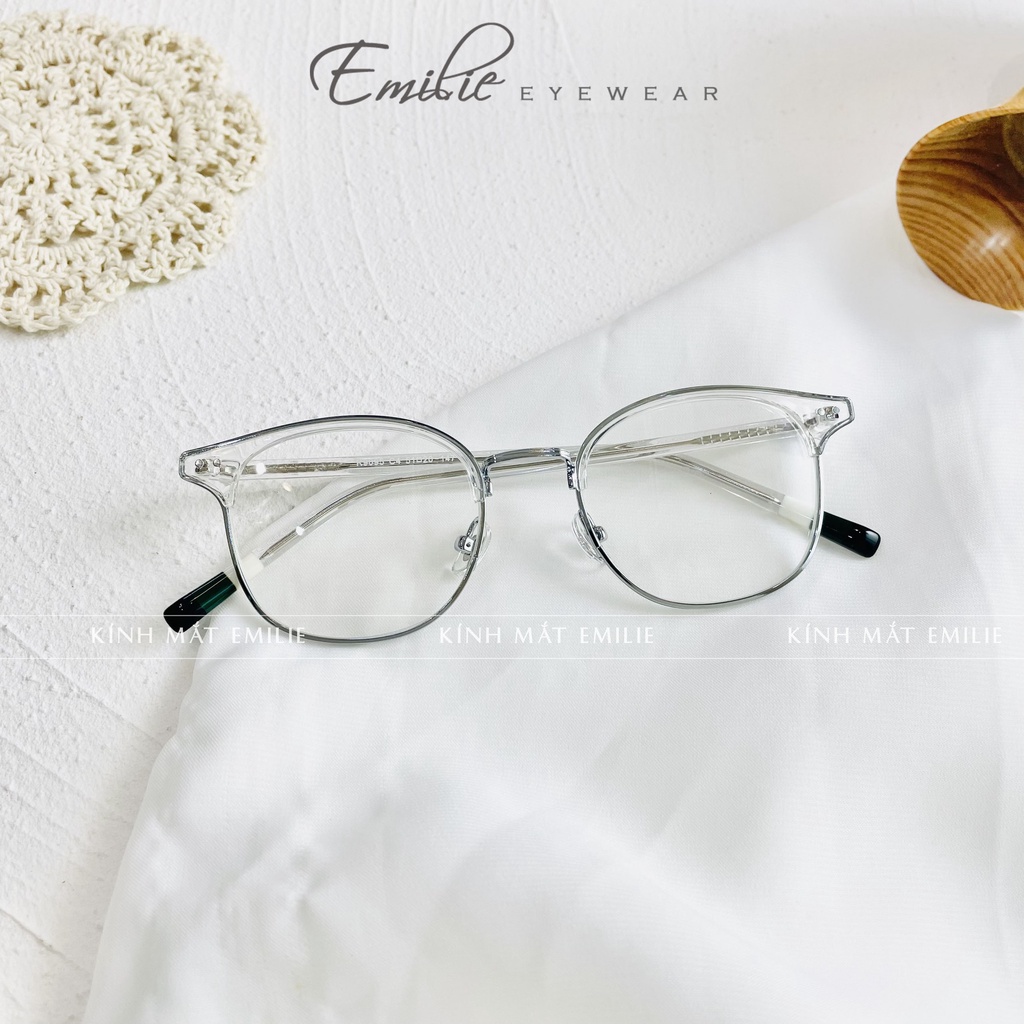 Gọng kính nam nữ, Clubmaster 9095 Nhiều màu dễ đeo Siêu hot 2022, Emilie Eyewear