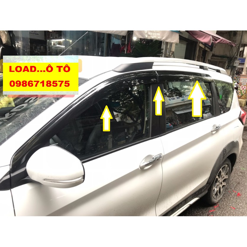 Vè Che Mưa Xe Suzuki XL7 2022-2020, Ertiga Mẫu Vè Đen Cao Cấp, Có Trang Bị Keo Dán 3M