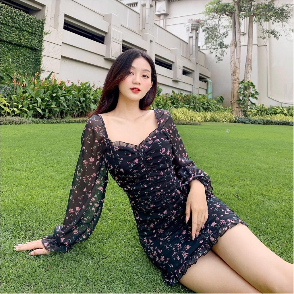 🌻 Váy Hoa Bó Body Quyến Ru