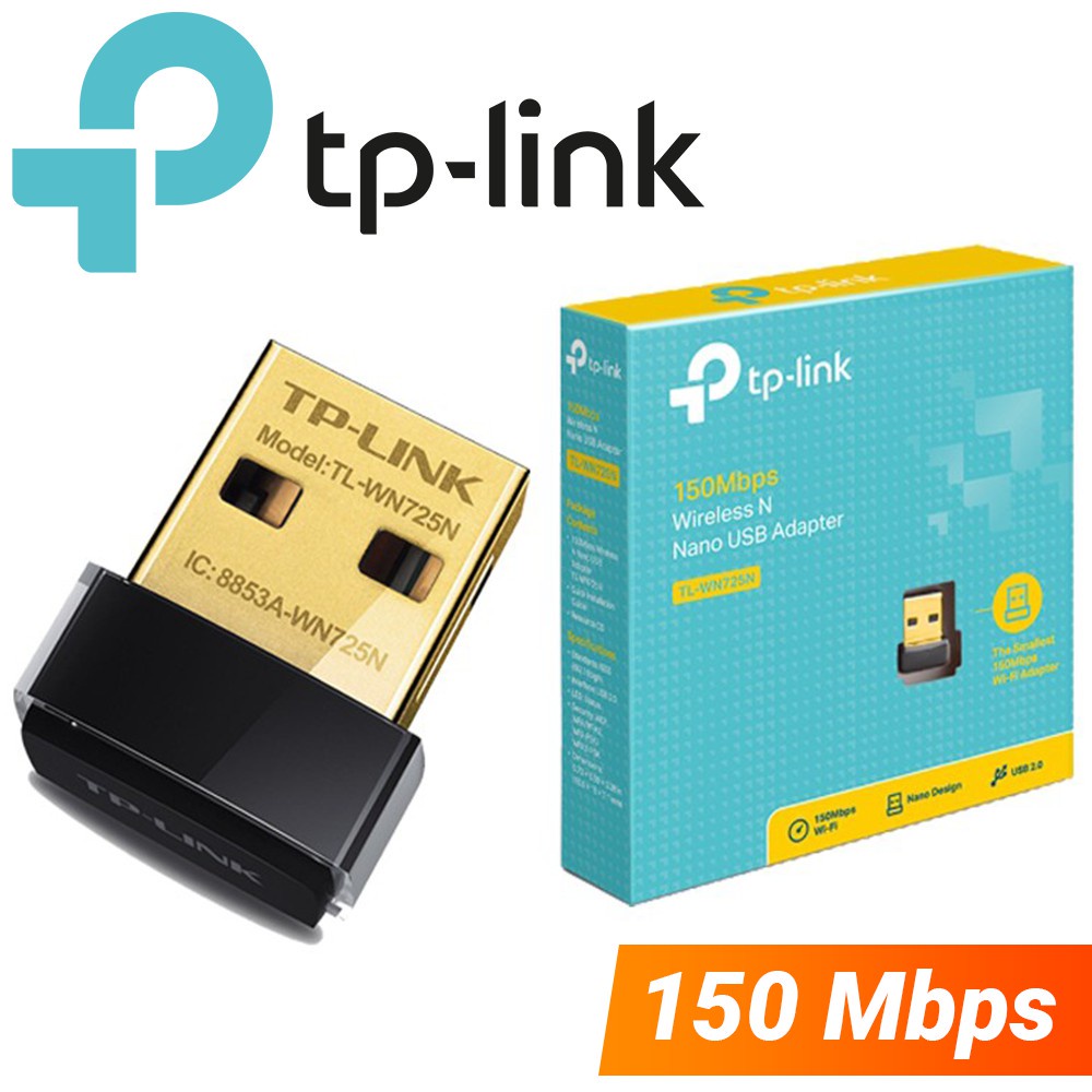 Bộ Chuyển Đổi USB Wifi TP-Link TL-WN725N Chuẩn N 150Mbps - Bảo Hành Chính Hãng 24 Tháng