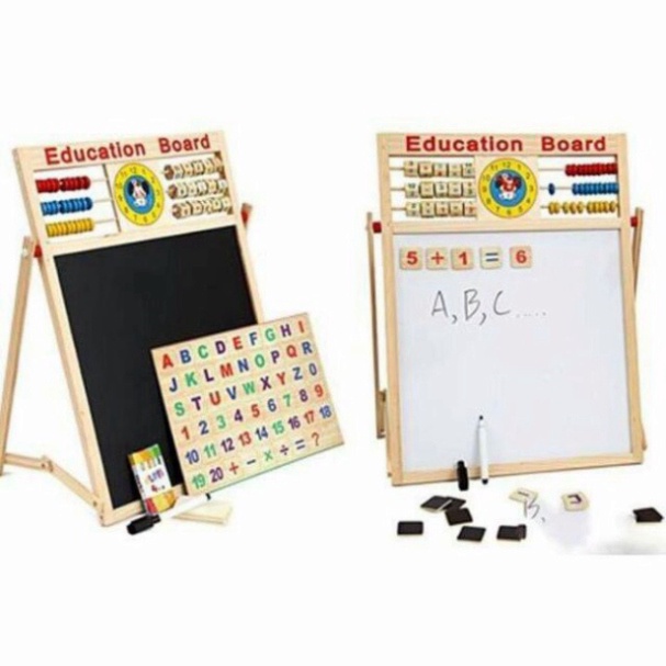 [Hàng Loại 1] Bảng nam châm 2 mặt ghép số và chữ thông minh cho bé yêu