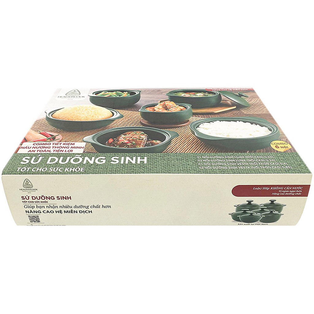 Combo 6 nồi dưỡng sinh size nhỏ