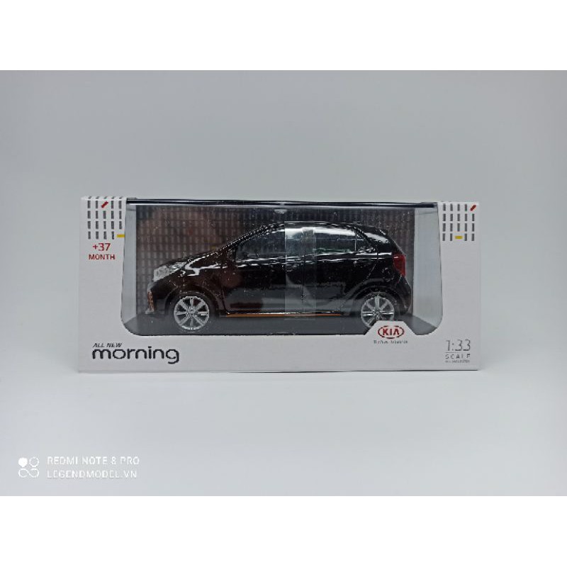 Mô hình xe Kia Morning tỷ lệ 1:33
