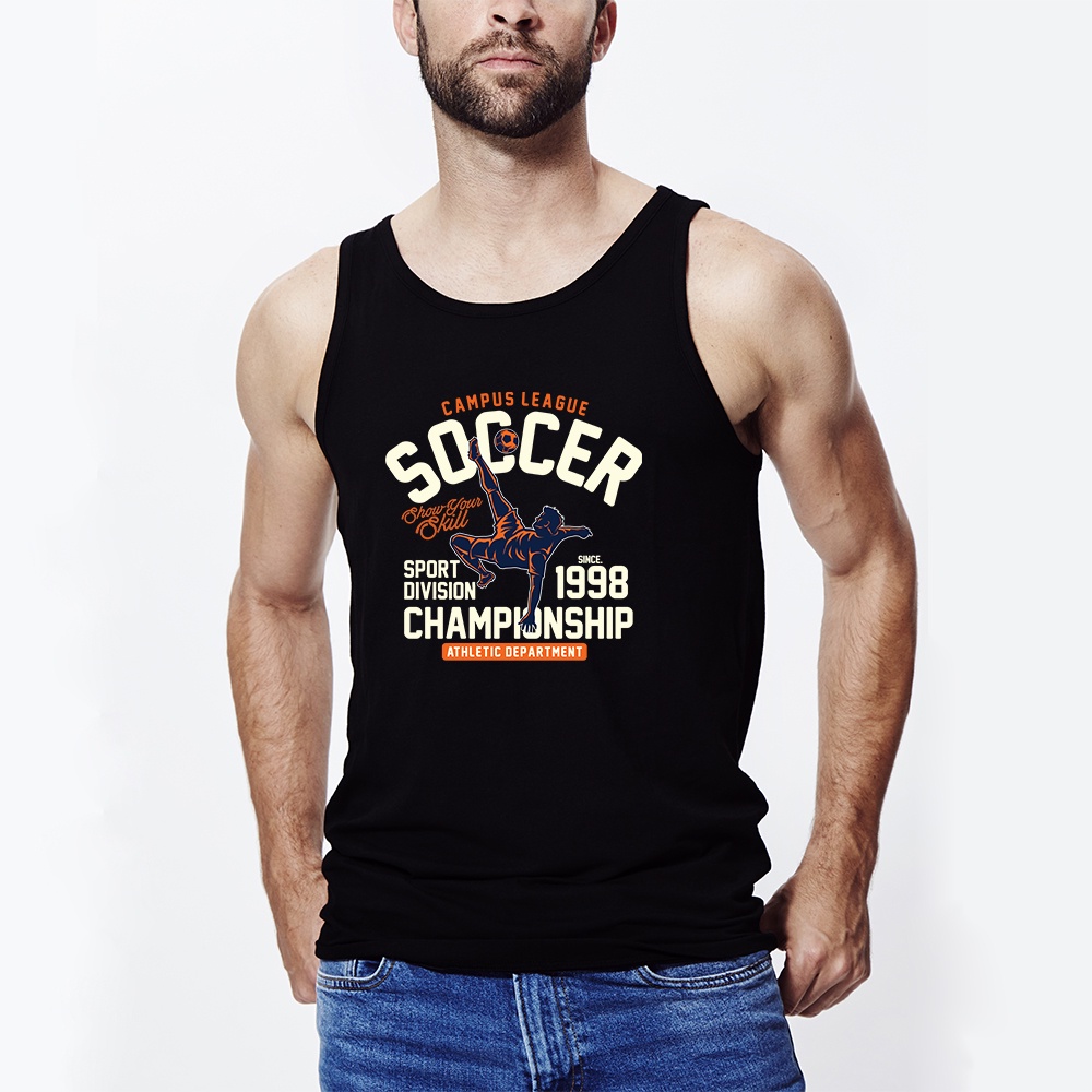 Áo Tank top thể thao HTFashion in hình bicycle kick soccer