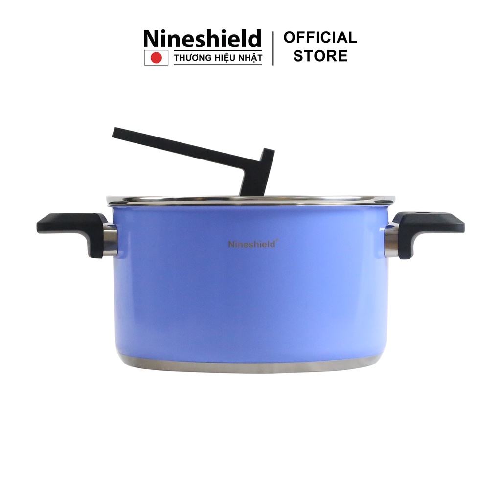 Set nồi chảo chống dính 5 món Nineshield KB BNI66 - Bộ nồi inox 304 cao cấp đa năng tiện lợi độ bền cao