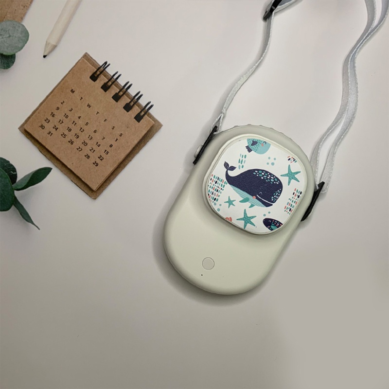Quạt Làm Mát 3 Tốc Độ Gió 1500mAh Đeo Cổ Di Động Có Thể Sạc Lại Bằng Cổng USB Cho Hoạt Động Ngoài Trời