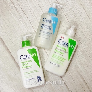 Sữa rửa mặt Cerave Hydrating Cleanser và Cerave Renewing SA Cleanser, tẩy trang CeraVe Hydrating Cream-to-Foam Cleanser