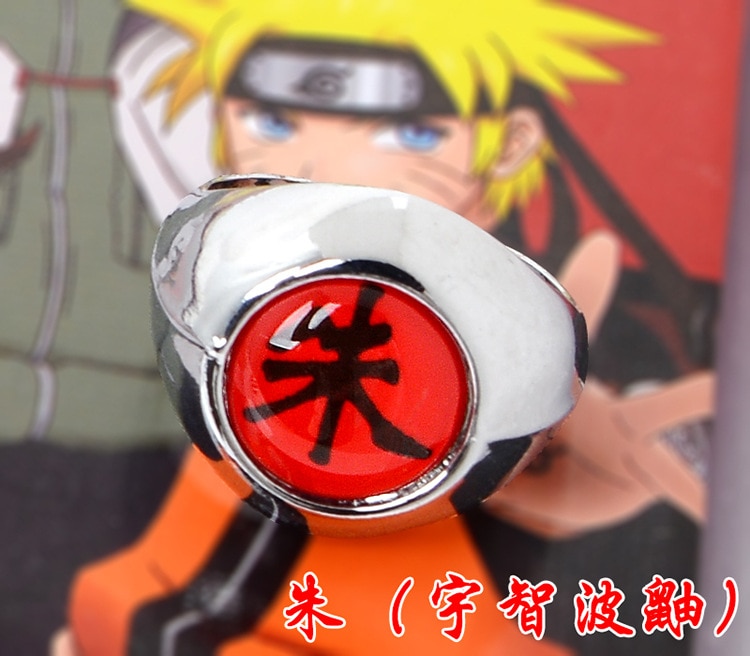 Nhẫn Kim Loại Họa Tiết Anime Naruto