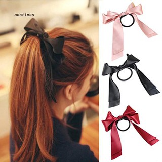 Dây buộc tóc nơ vải satin xinh xắn