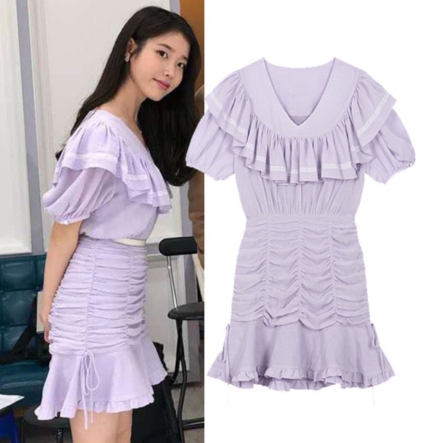 Váy tím nữ tính IU