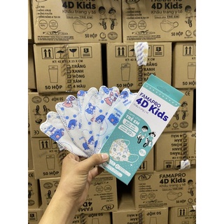 Khẩu trang 4D Kids Famapro cho bé