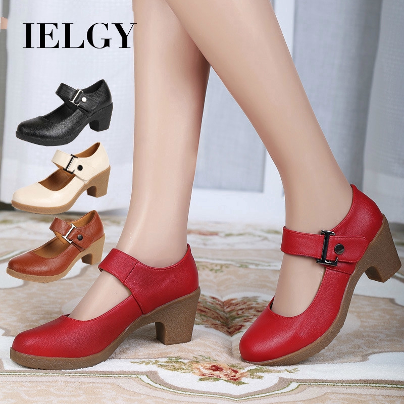 IELGY Giày búp bê mũi tròn phong cách trẻ trung thanh lịch dành cho nữ