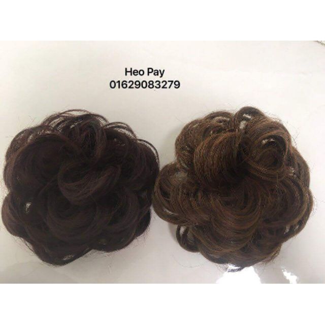 Tóc búi xù hình thật tại shop