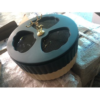 Khay đựng mứt 2 tầng