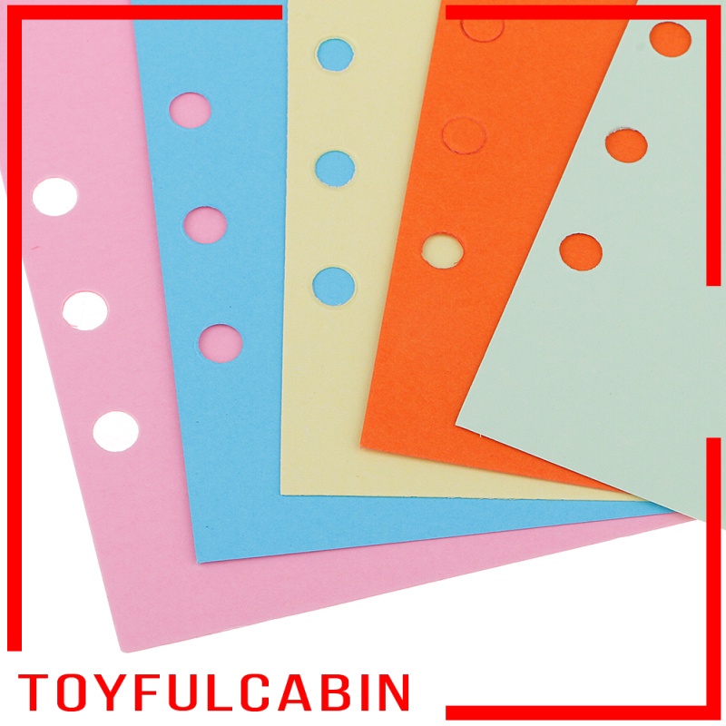 Bộ 5 bìa chia ngăn bằng giấy kraft khổ A5 với thẻ màu nâu thích hợp cho sổ lập kế hoạch/ nhật ký