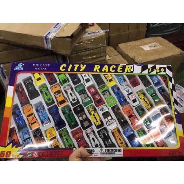 Set 50 ô tô sắt cho bé