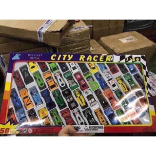 Set 50 ô tô sắt cho bé