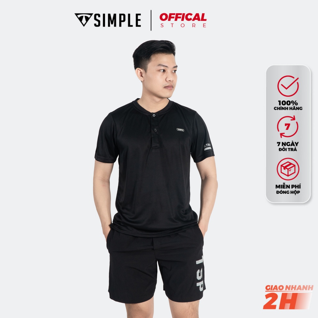 Áo Thể Thao Nam TSIMPLE cổ bẻ tay ngắn tập gym vải thun lạnh thoáng mát co giãn MSSAHCBC | BigBuy360 - bigbuy360.vn