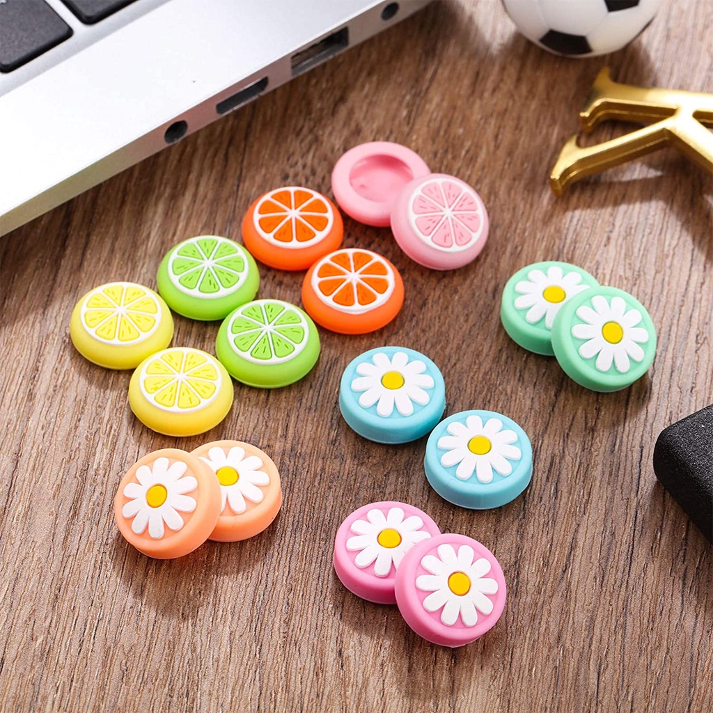 Lammcou Silicone Joystick Caps Cover Cmpatible with Nintendo Switch OLED Model and Switch Lite - 2pcs