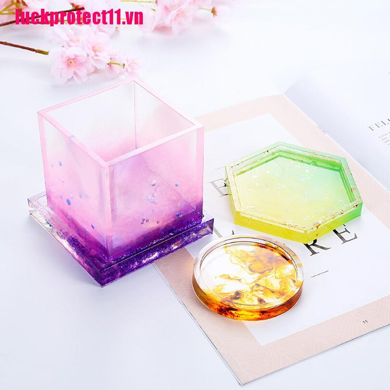 Khuôn đúc resin làm miếng lót ly chất liệu silicone