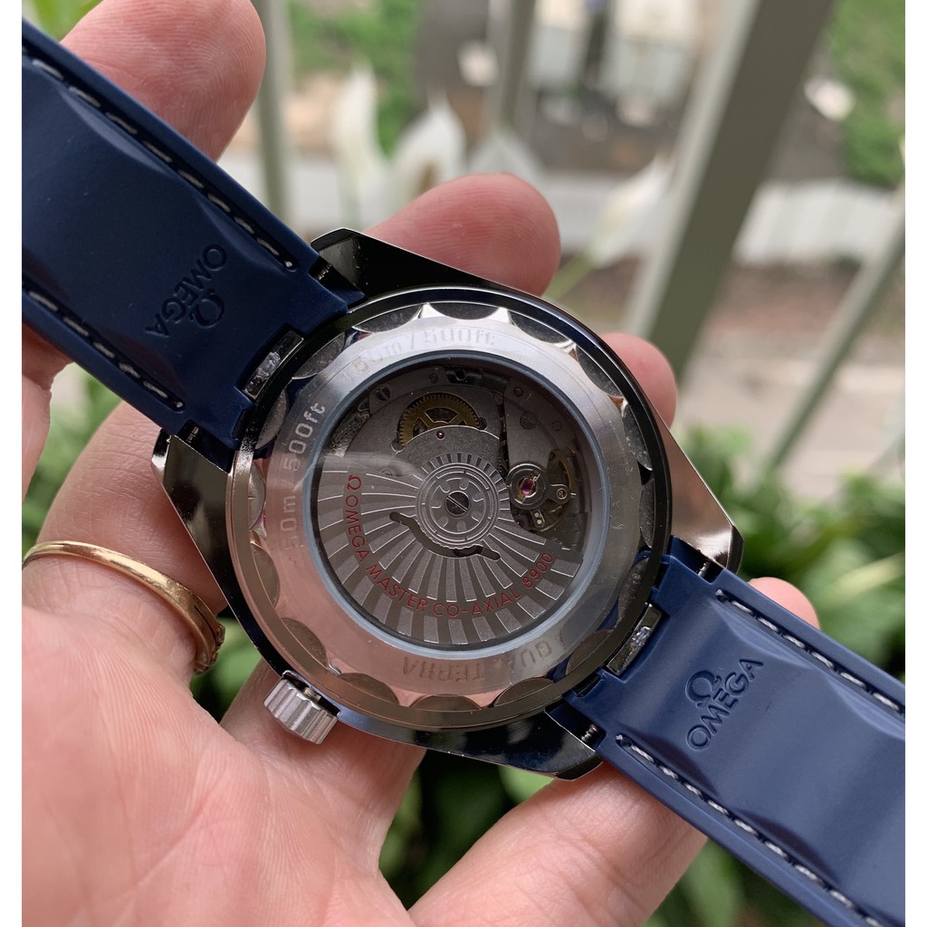 Đồng Hồ Nam OMGA Dây Cao Su Xanh Cao cấp, Đồng Hồ máy cơ thời trang AnhHuyshop | BigBuy360 - bigbuy360.vn