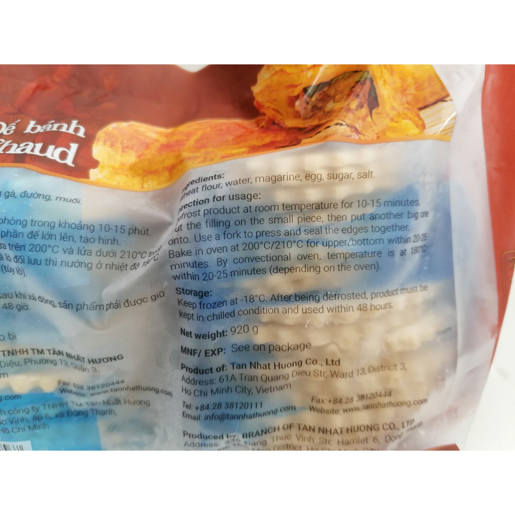 [40 cái] Đế bánh Pate Chaud (Pateso) [VN] NHẤT HƯƠNG (nw5)