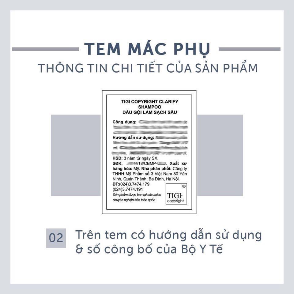 ✅[ TIGI ] DẦU GỘI XẢ TẠO PHỒNG TIGI COPYRIGHT VOLUME 970ML CHÍNH HÃNG