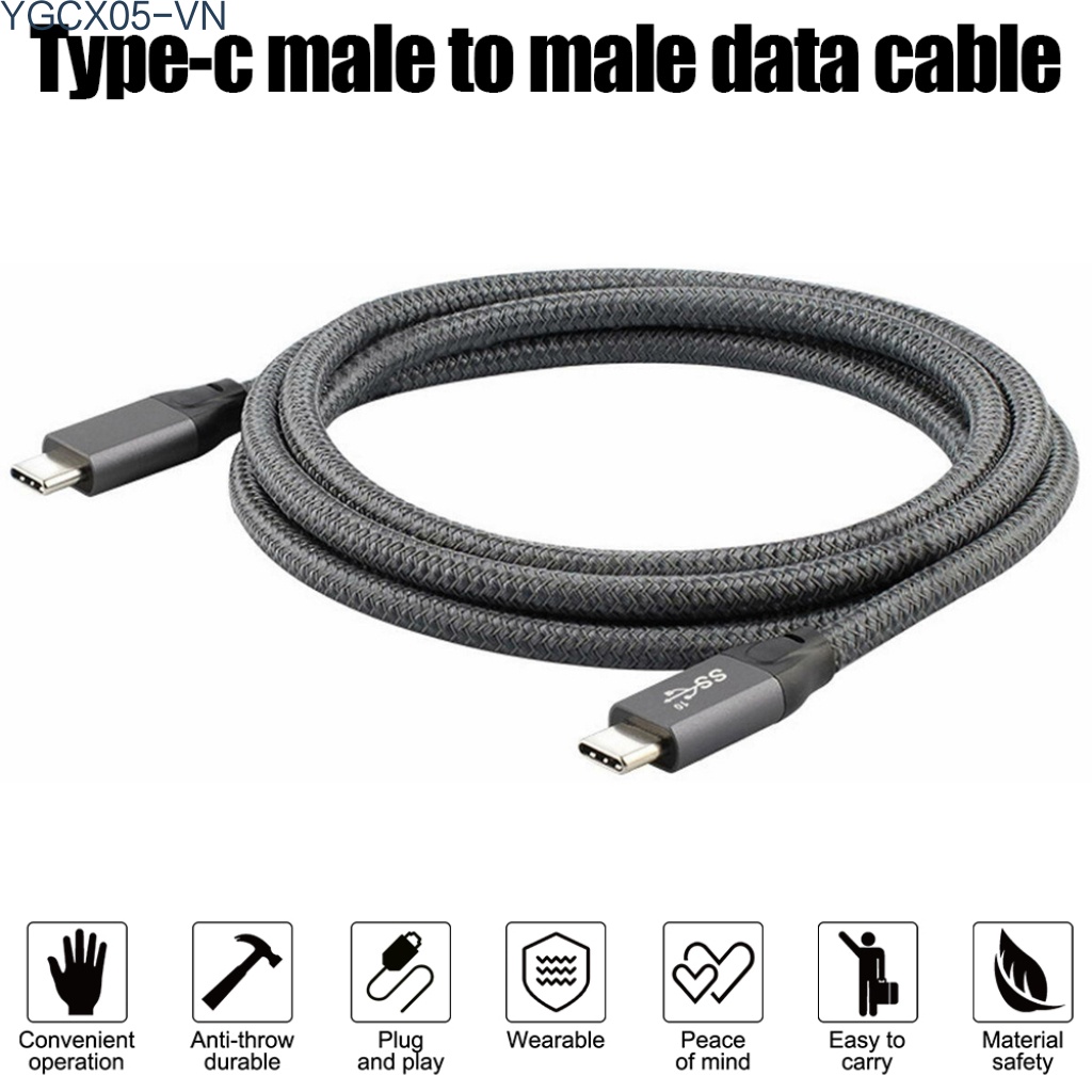 Dây Cáp Sạc Nhanh 100w Pd 5a Usb3.1 4k @ 60hz Hd 10gbps Usb-C Gen 2 Cho Macbook Samsung | BigBuy360 - bigbuy360.vn