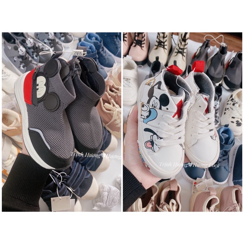 Giày mickey cao cổ cho bé săn sale TBN