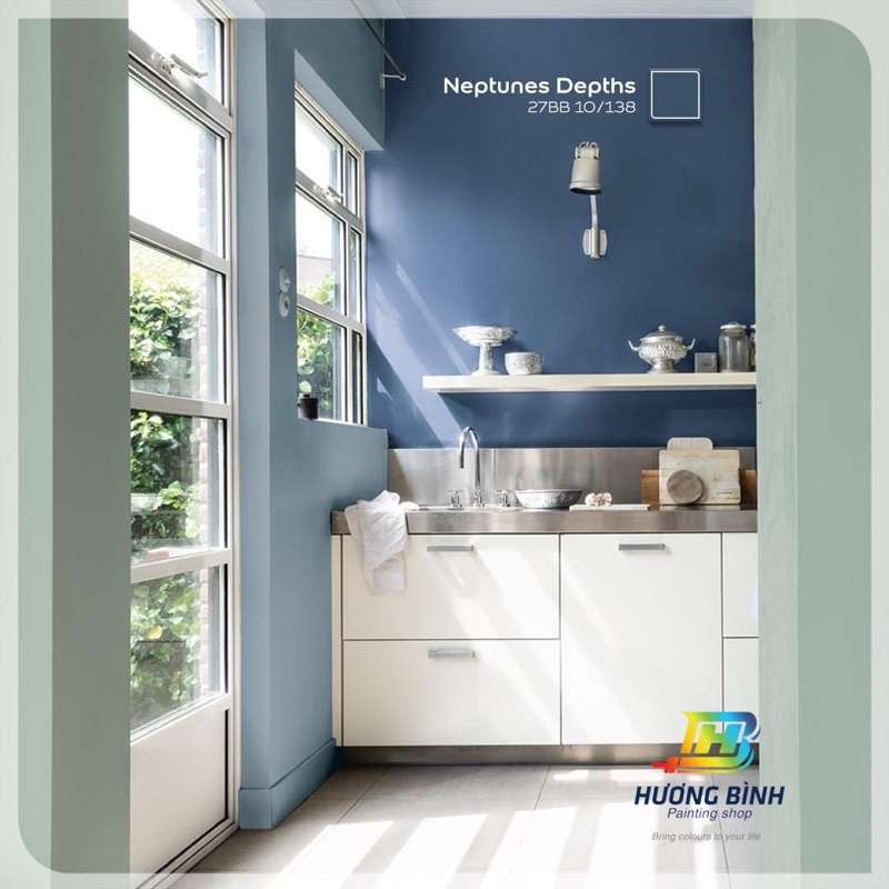 Sơn Dulux Easy Clean tông xanh dương (lon 1 lít)